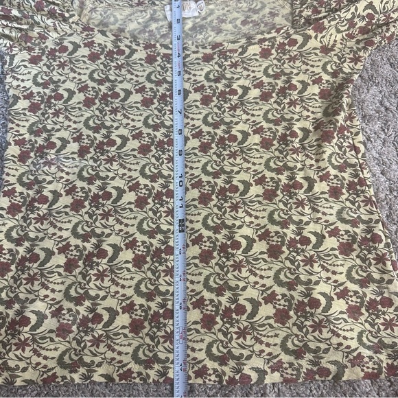 NATION LTD dallyce romance tee in vintage fleur Medium yellow floral cottagecore - Picture 13 of 14